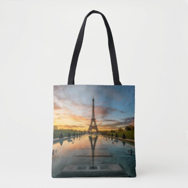 Bolsa Tote Monumentos | Torre Eiffel Sunrise (Frente)