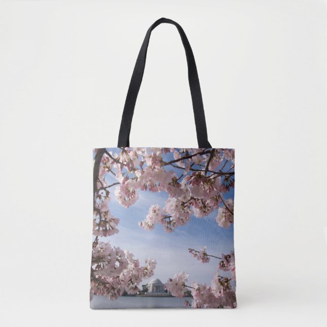 Bolsa Tote Monuments | Jefferson Memorial Cherry Blossoms (Frente)
