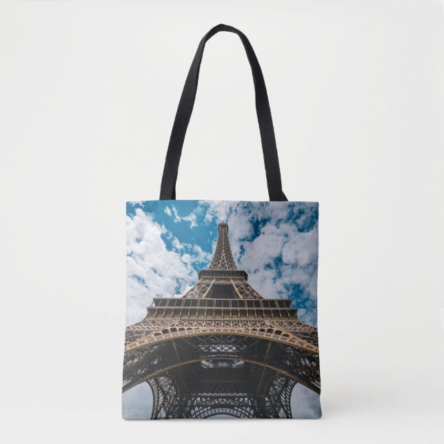 Bolsa Tote Monuments | Looking Up at the Eiffel Tower (Frente)