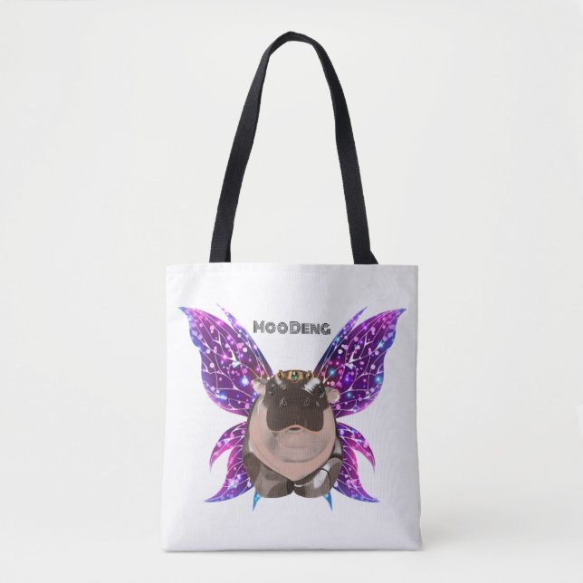 Bolsa Tote Moo Deng Hippo (Frente)