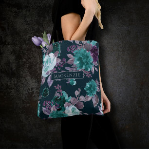 Bolsa Tote Moody Boho Padrão de chaleira profunda e de abób