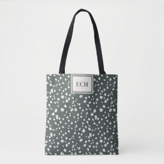 Bolsa Tote Moody Lunaria Silver Dollar Pattern Personalized