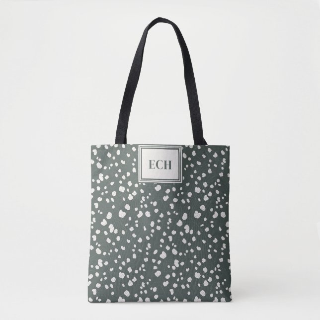 Bolsa Tote Moody Lunaria Silver Dollar Pattern Personalized (Frente)