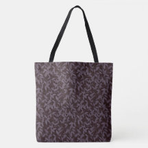 Moody Modern Chic Botanic Leaf Dark Roxo