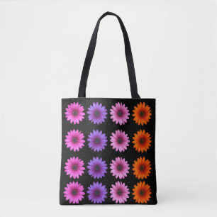 Bolsa Tote Moody Modern Winter Botanic Christmas Black