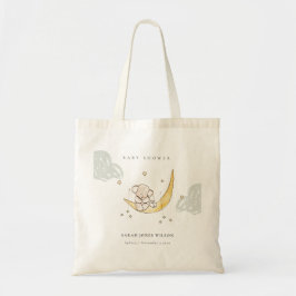 Bolsa Tote Moon Bonito Stars Elefante Chá de fraldas Neutro