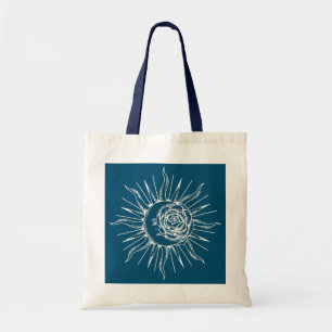 Bolsa Tote Moon Sun Flower