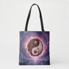 Bolsa Tote Moonlit Balance – Yin Yang of Eternal Light. 