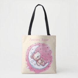 Bolsa Tote Moonlit Snuggles: Chá de fraldas de Garota do Sonh