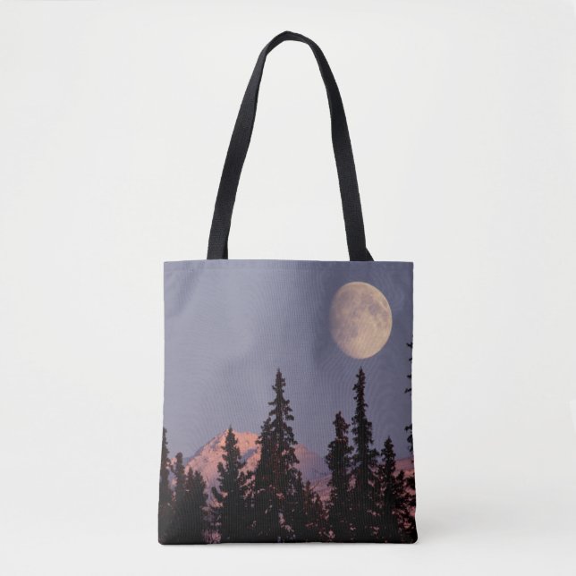 Bolsa Tote Moonrise Early Winter | Anchorage, Alaska (Frente)