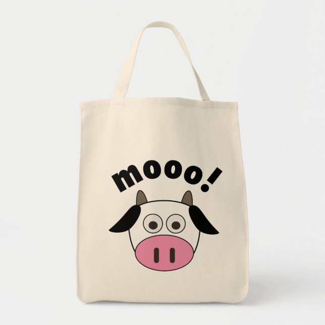 Bolsa Tote Mooo! Vaca (Frente)