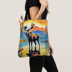 Bolsa Tote Moose Lake Sunset Majestade
