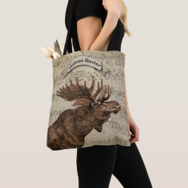 Bolsa Tote Moose Musical de Animais Florestais