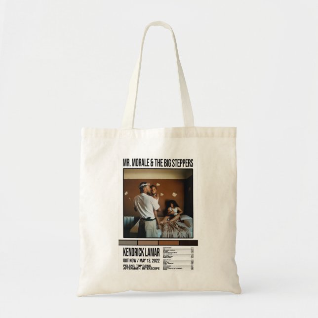 Bolsa Tote Morale &amp; Os Grandes Steppers Kendrick Lamar Cl (Frente)