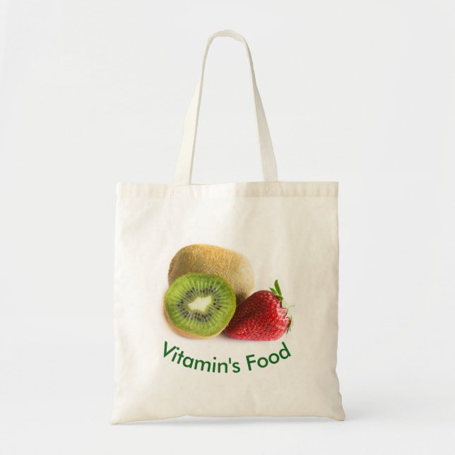 Bolsa Tote Morango e kiwi (Frente)