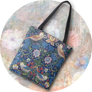 Bolsa Tote Morango Ladrão por William Morris em um