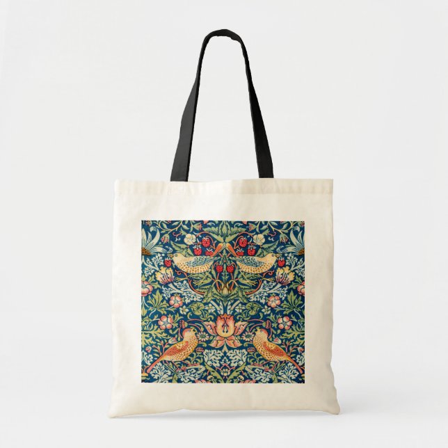 Bolsa Tote Morango - Ladrão, William Morris (Frente)