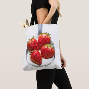 Bolsa Tote Morangos e Creme
