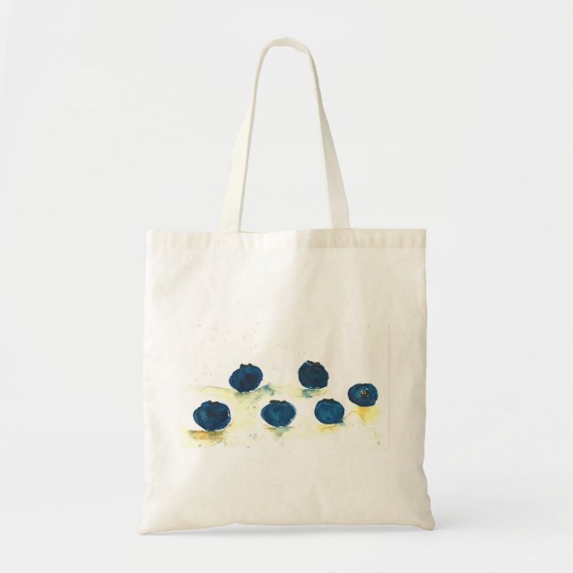Bolsa Tote Morangos em aquarela verão frutas cozinha rústica (Frente)