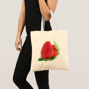 Bolsa Tote Morangos em branco