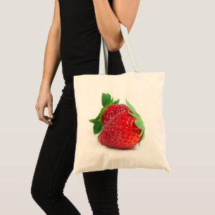 Bolsa Tote Morangos em branco