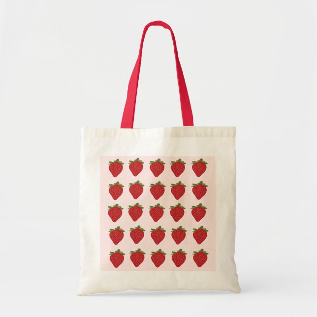 Bolsa Tote Morangue Morango Frutas Verão (Frente)