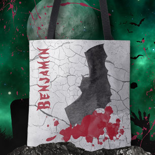 Bolsa Tote Morcego de Vampiro Gótico Halloween