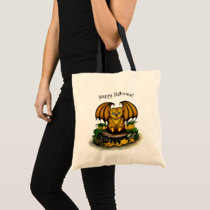 Bolsa Tote Morcego fofo de Halloween