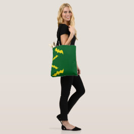 Bolsa Tote Morcegos Amarelos Voadores de Halloween