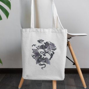 Bolsa Tote Morcegos E Fumaça