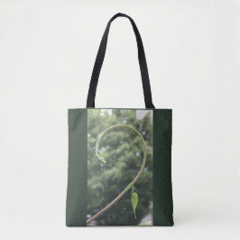 Bolsa Tote Morning Glory Tendril and Leaf