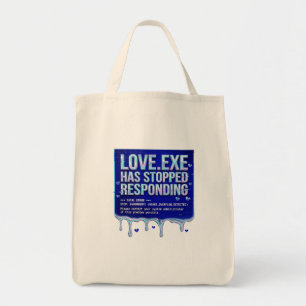 Bolsa Tote Morte da Tela Azul do Amor Exe Y2K Tecnologia Dive