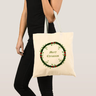 Bolsa Tote Morte de Natal Gótica Personalizada