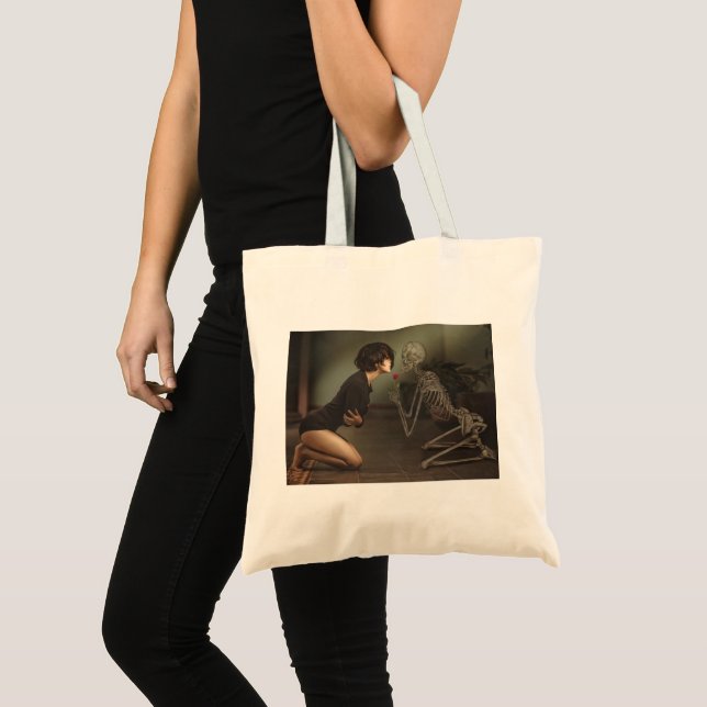 Bolsa Tote Morte e jovem mulher (Frente (produto))