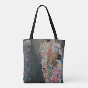 Bolsa Tote Morte e Vida por Gustav Klimt Arte Novo Antiga