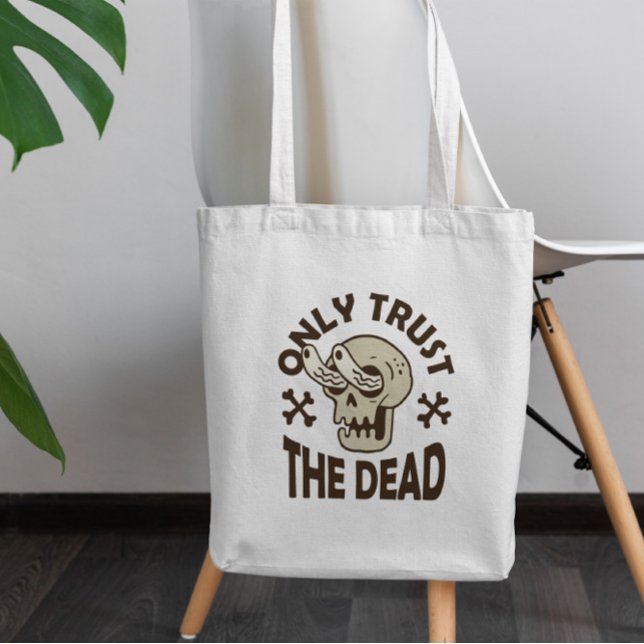 Bolsa Tote Morto Zombie Skull Tote Bag (Criador carregado)
