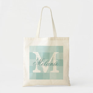 Bolsa Tote Mosaico conhecido personalizado da cerceta da