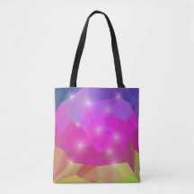 Mosaico de Cristal Geométrico Abstrato em Rosa