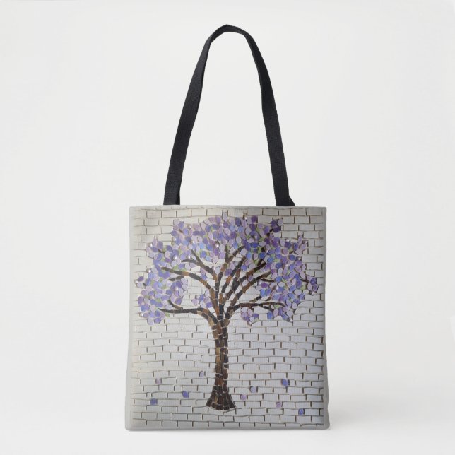 Bolsa Tote Mosaico de Jacaranda (Frente)