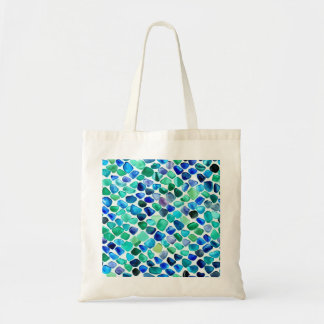 Bolsa Tote Mosaico de Vidro Azul e Verde