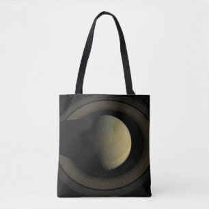 Bolsa Tote Mosaico Do Planeta Saturno E Seus Anéis Principais