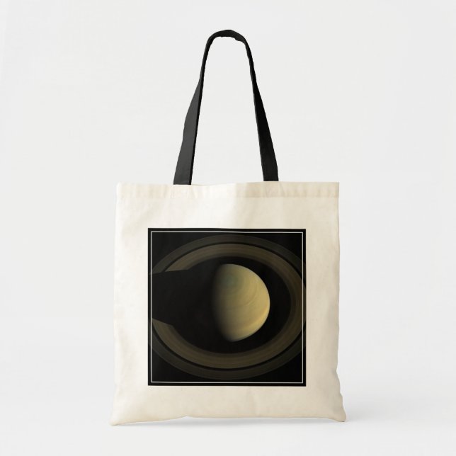 Bolsa Tote Mosaico Do Planeta Saturno E Seus Anéis Principais (Frente)