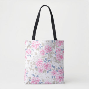 Bolsa Tote Mosaico, flores