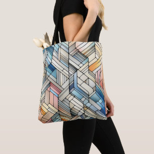 Bolsa Tote Mosaico Geométrico