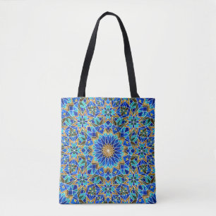 Bolsa Tote Mosaico marroquino: Design Árabe sem costura