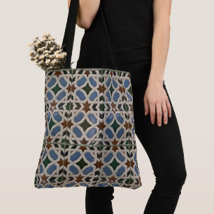 Bolsa Tote Mosaico mediterrânico