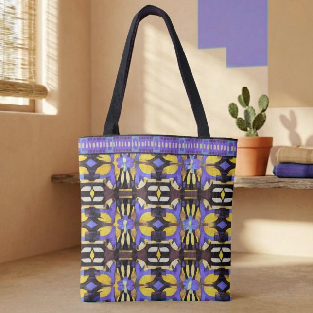 Bolsa Tote Mosaico Moderno (Criador carregado)