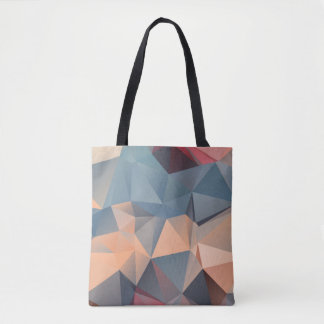 Bolsa Tote Mosaico Poligonal: Elegância Geométrica Criativa.