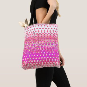 Bolsa Tote Mosaico Rosa e Vermelho