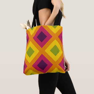 Bolsa Tote Mosaico vetorial vívido